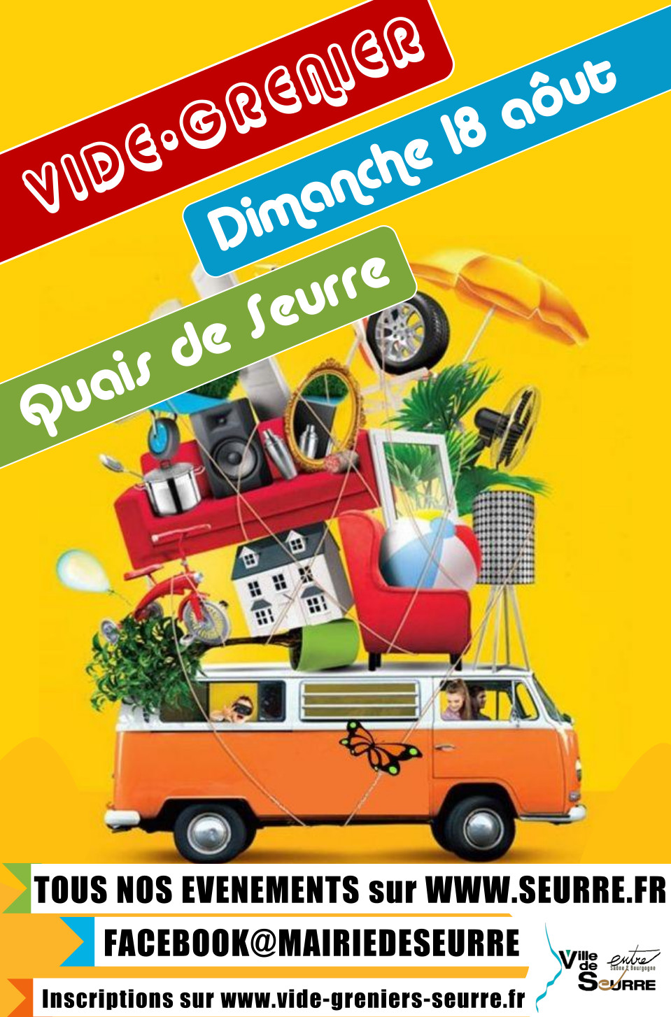 Affiche du vide-greniers de Seurre